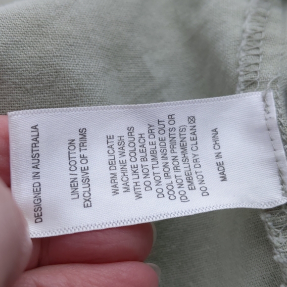 Piping Hot Women's Dress Size 10 Green A-Line Adjustable Straps Shirring Buttons - Picture 16 of 16